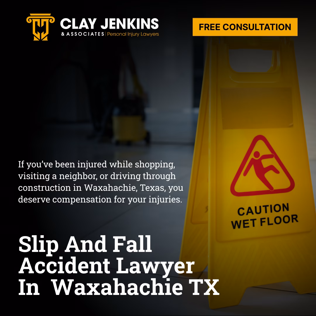 Yellow caution wet floor sign with red slip and fall warning symbol